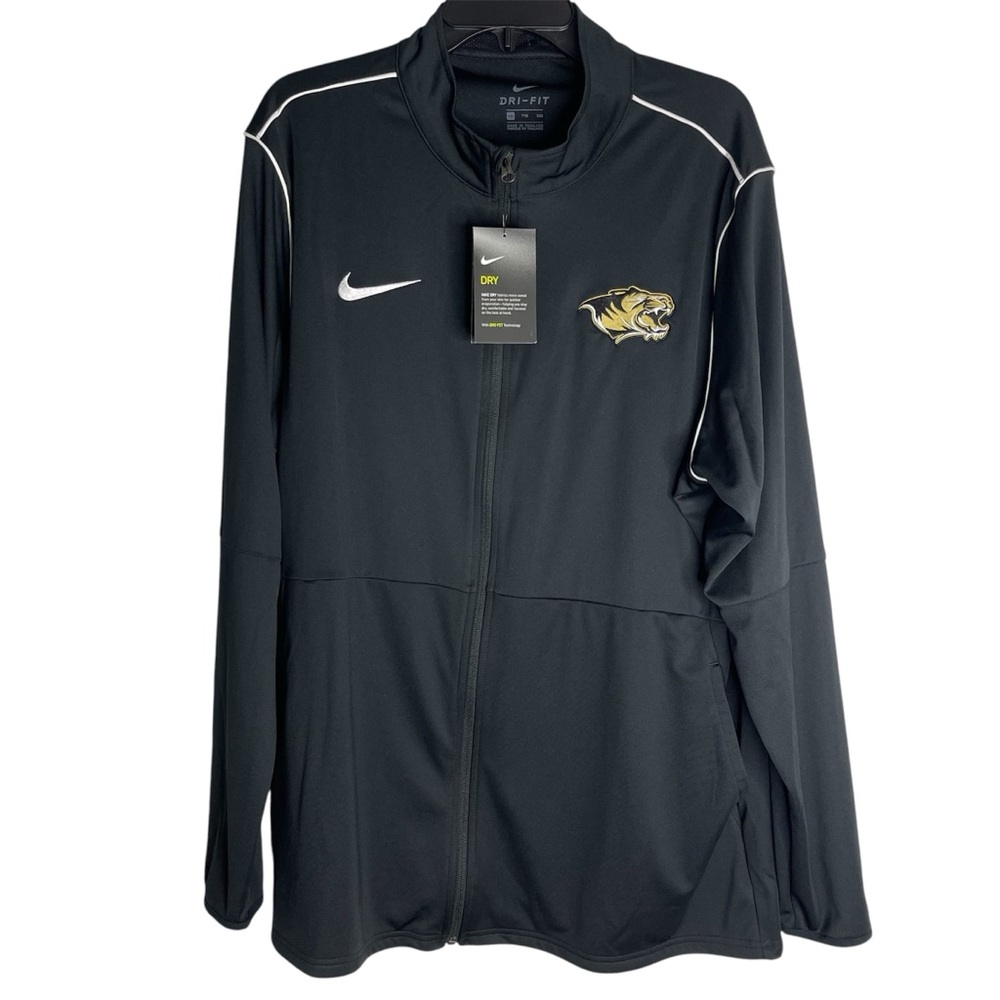 Nike Mens Drifit Full Zip Sweater XXL NWT with Tiger Logo